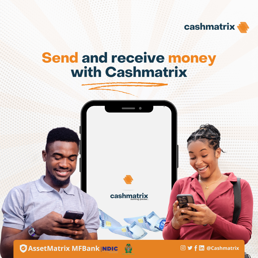 Hello Cashmatrix users, 

The Cashmatrix app should be your bestie, you can always send and receive money with Cashmatrix
#DigitalBanking #MobileBanking #EasyBanking #SeamlessTransactions #DoItAllWithCashmatrix #CashmatrixApp