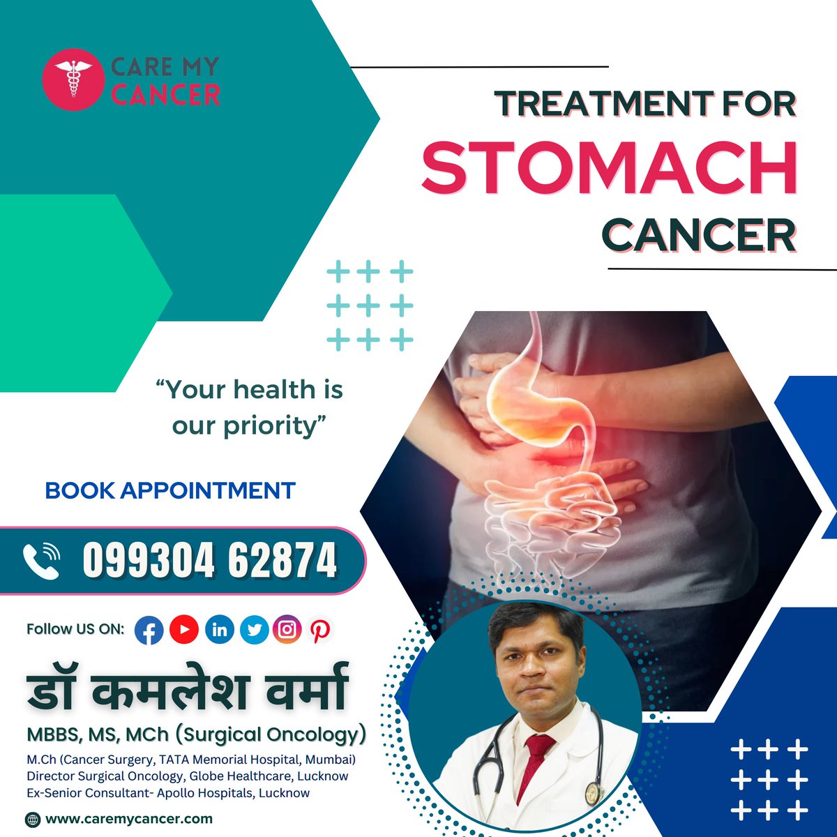 👨‍⚕️ Looking for advanced 𝐒𝐭𝐨𝐦𝐚𝐜𝐡 𝐂𝐚𝐧𝐜𝐞𝐫 treatment options? Meet 𝐃𝐫. 𝐊𝐚𝐦𝐥𝐞𝐬𝐡 𝐕𝐞𝐫𝐦𝐚, a leading oncologist specializing in stomach cancer. Discover innovative approaches to fight cancer.

#StomachCancer #CancerTreatment #Oncology #HealthCare #DrKamleshVerma