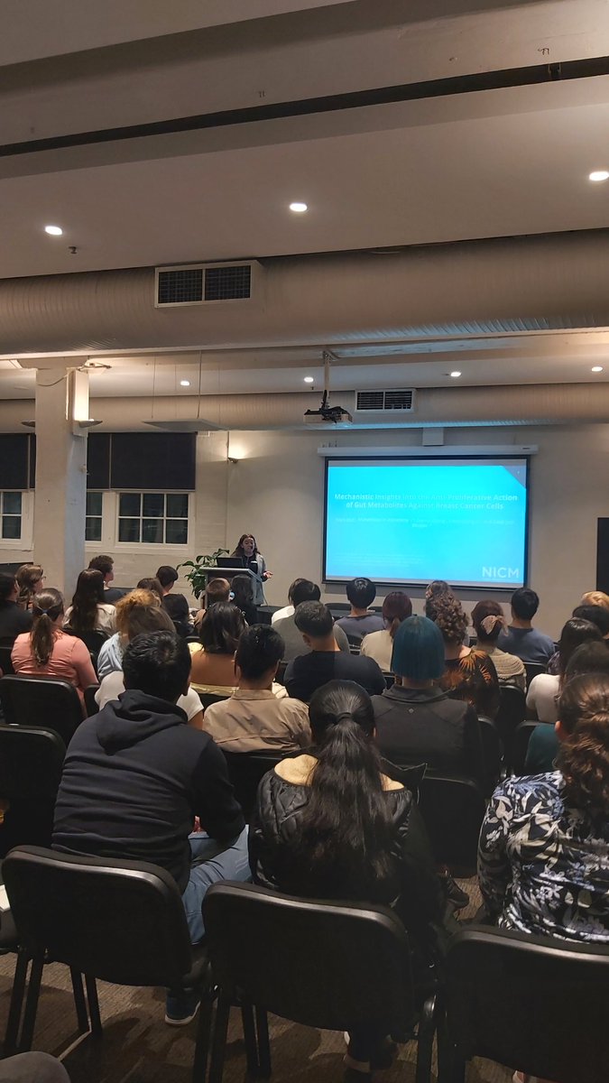 JAMS (@jamsorgau) on Twitter photo Kicking us off again after the dinner break we have <a href="/kaylamjaye/">Kayla Jaye</a> talking about the role of gut #metabolites to fight #breastcancer cells 💪
<a href="/ASM_NSWACT/">ASM NSW/ACT Branch</a> Kicking us off again after the dinner break we have <a href="/kaylamjaye/">Kayla Jaye</a> talking about the role of gut #metabolites to fight #breastcancer cells 💪
<a href="/ASM_NSWACT/">ASM NSW/ACT Branch</a>