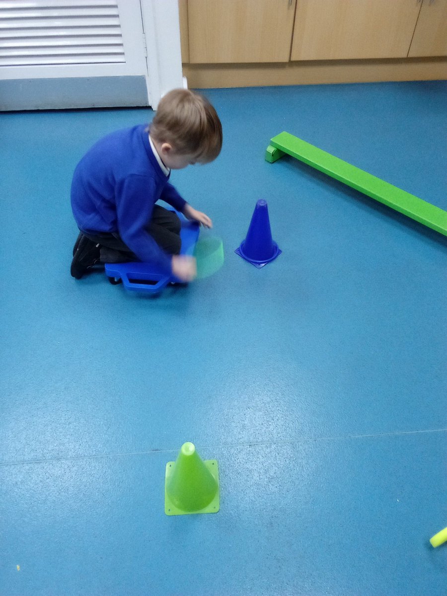 <a href="/mrsNealpoppies/">Mrs Neal-Topcliffe Poppies</a> class completed a gross motor obstacle course today which included: balancing on a beam, jumping over hurdles, stepping in a hoop and pulling it over their head, throwing and catching and using the scooter board to move around the cones👏 <a href="/Topcliffeschool/">Topcliffe Primary</a>