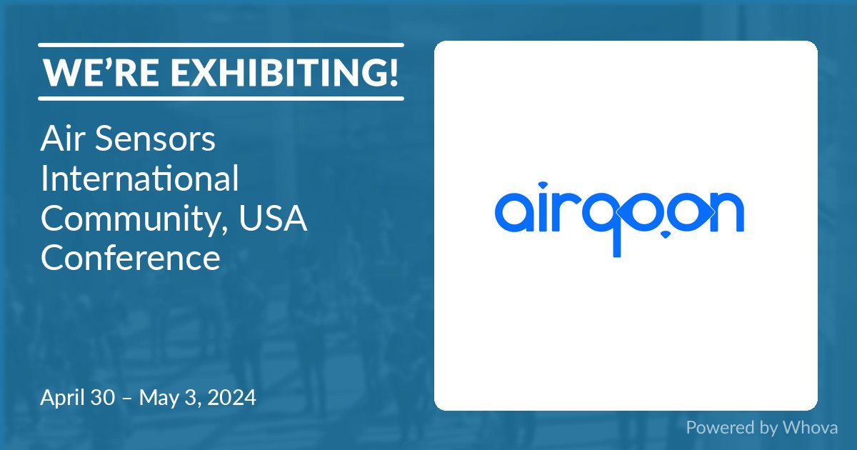 airqoon's tweet image. We are excited to announce that airqoon will be exhibiting at Air Sensors International Community, USA Conference on Apr 30 - May 3, 2024. 🎉🎉  Like or comment if you’ll be there! #ASIC2024 #AQRC @UCDavisAQRC