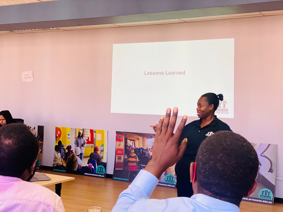 @Ndivhu_Rambau, the @RitshidzeSA explains the lessons learnt during the project conception and pilot phases in 2019. These learnings have helped make Ritshidze one of the world's largest and most effective community-led monitoring projects.  #communityledmonitoring