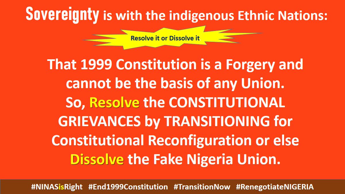 @PO_GrassRootM #Nigeria…
#NINASisRight #End1999Constitution #TransitionNow #RenegotiateNIGERIA