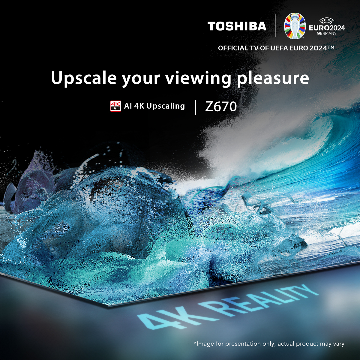 Up the ante with the power of AI 4K-Upscaling. No matter its original quality, #ToshibaTV details every pixel for lifelike depth and vibrancy.