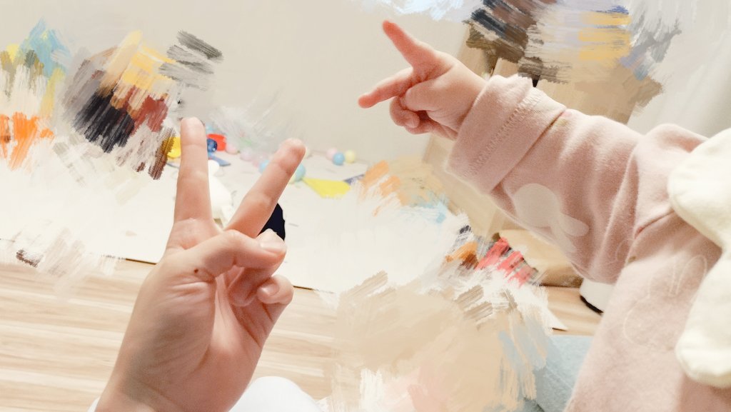 23keri0716's tweet image. ピース！！って見せたらマネした……！！！何回もやったから間違いなく模倣してる！！！！凄くない！？😳