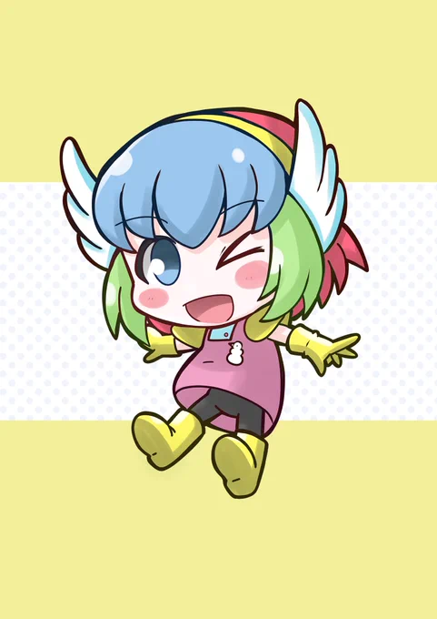 #私はこういう絵描きです見た絵描き全員参加普通にゲームキャラ描いたりネタ絵やゲームキャラの擬人化やミニキャラなんかも描いてます( ੭˙ᗜ˙)੭ 