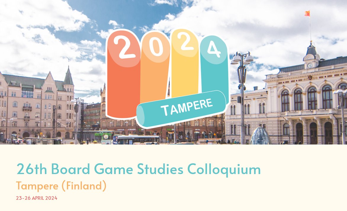 ▶️ The 26th edition of Board Game Studies Colloquium starts today. We are proud that Game in Lab is widely represented there since 9 researchers and students from the program were selected to participate! Check the program here ➡️boardgamestudies.jimdofree.com/program/