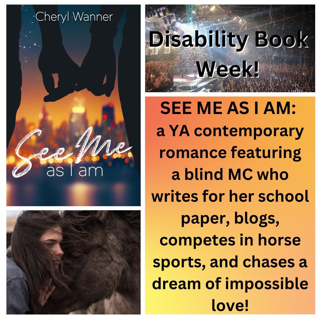 Disability Book Week starts today! If you’ve not read this one, you might want to check it out!

#disabilitybookweek #DisabilityTwitter #disability #blindness #yabooks #readingcommunity #WritingCommunity #romancebooks #lovestories #teenbooks @writingoutlook #disabilityawareness