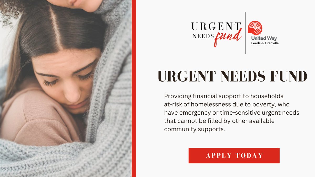 📷 Have you heard of our Urgent Needs Fund? To read more or to find out if you're eligible for this funding, please visit our website: uwlg.org/urgent-needs-f…