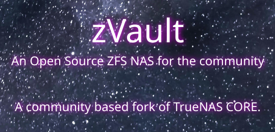 Meet zVault Open Source ZFS NAS - Community Based Fork of TrueNAS CORE.

zvault.io

#truenas #core #community #fork #zvault #freebsd #zfs #openzfs #nas