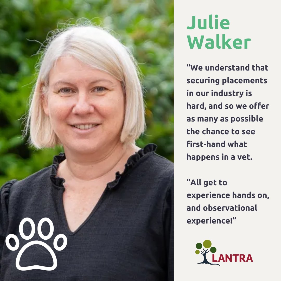 Did you know learning on the job is an invaluable aspect of career growth? 🧐 #NationalWorkExperienceWeek Julie's time at Northlands Vets shows the importance of hands-on experience! 🙌 So, find out your true passion 👇🏼 lantra.co.uk/careers #NWEXW #WorkExperience