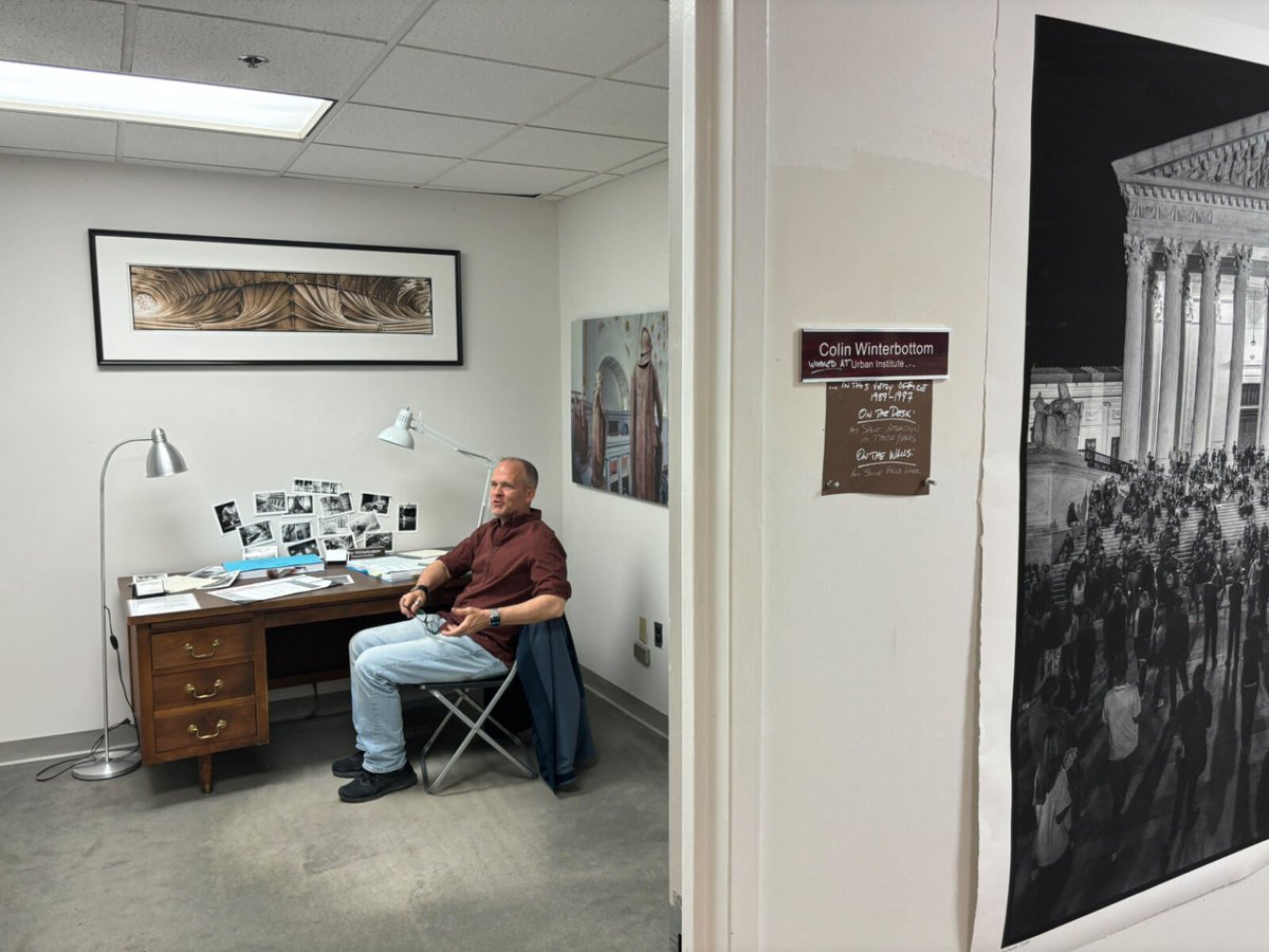 Colin Winterbottom once pored over spreadsheets in a drab D.C. office. Decades later, he’s turned the windowless room into an exhibit of his best photography 📸 My latest: wamu.org/story/24/04/23…