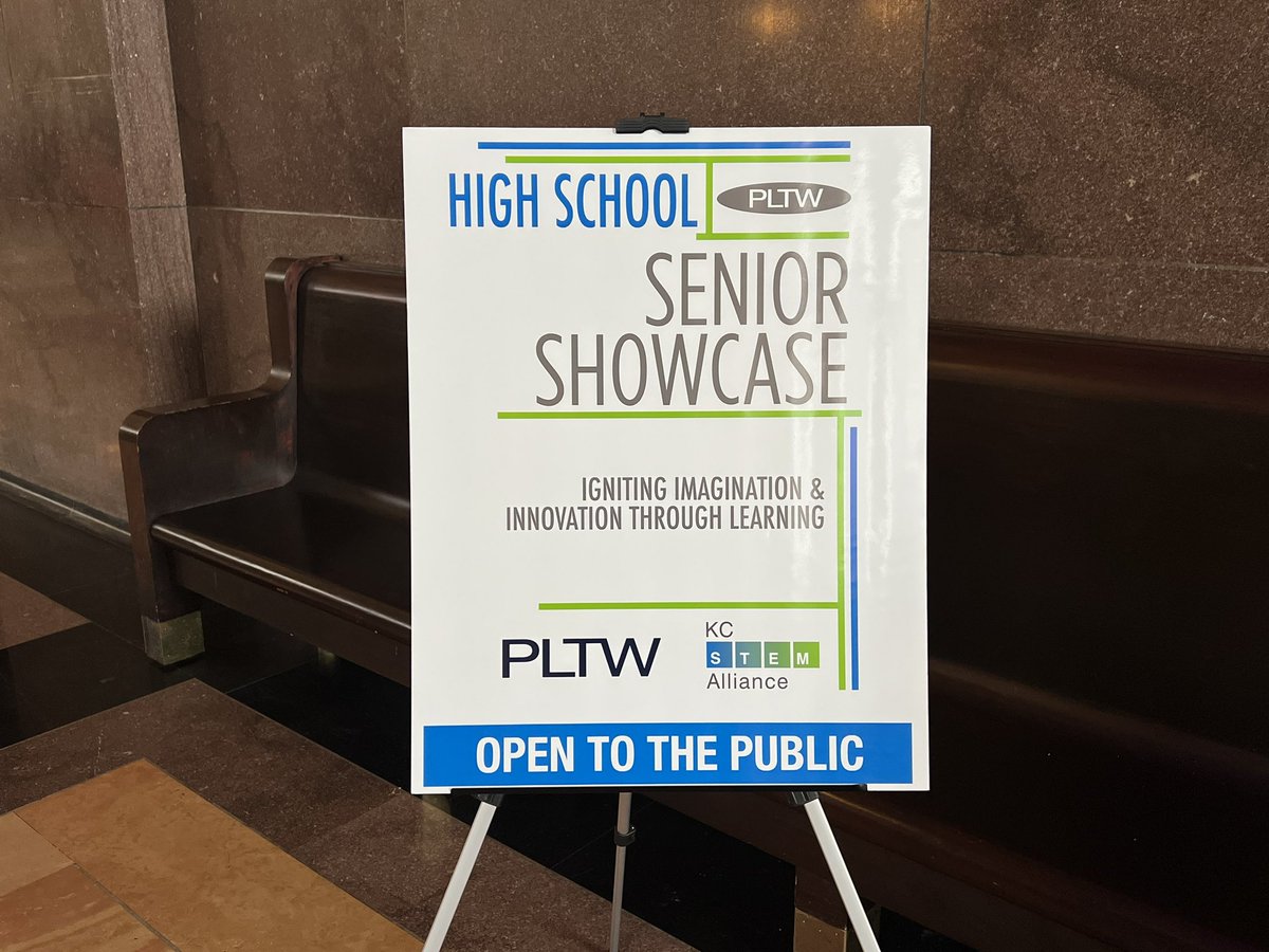 swartz_c's tweet image. The PLTW Senior Showcase at Union Station is full of excitement! Thank you to our BioInnovation and Engineering Design &amp;amp; Development teachers for your dedication to our USD 232 students! @STEMKC @USD_232 @DeSotoWildcats @mvjaguars