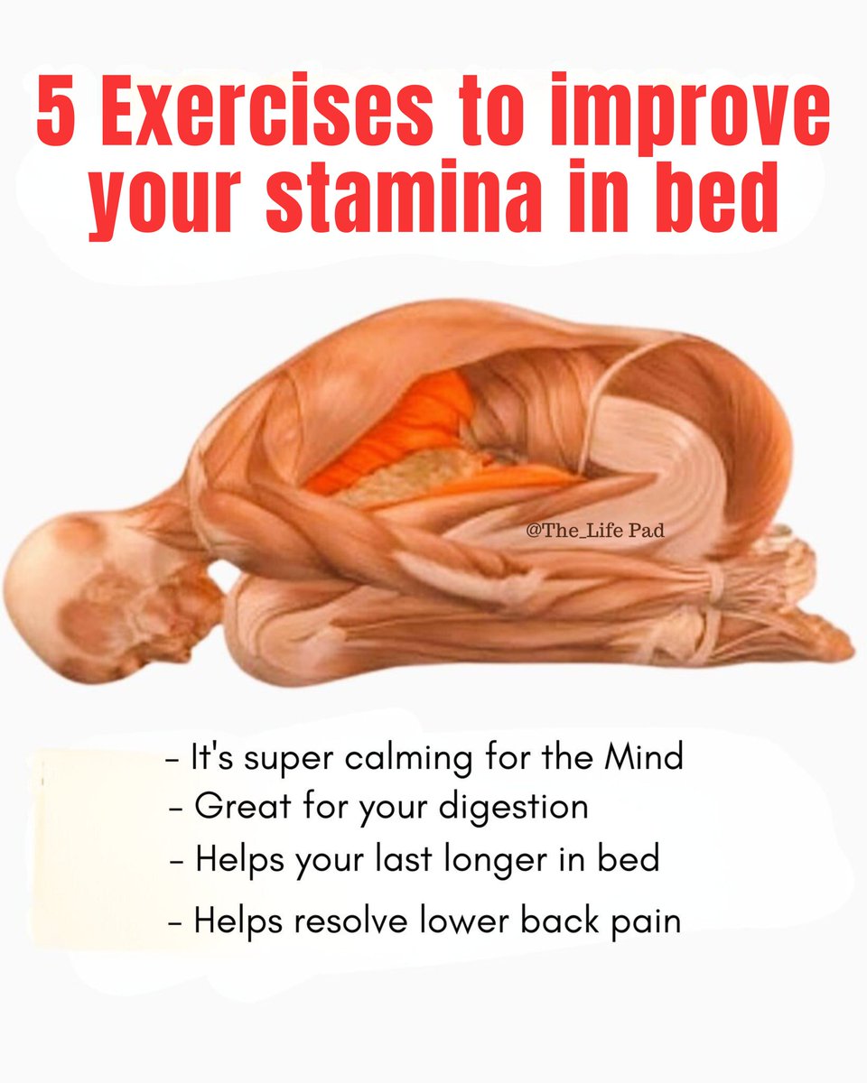5 Major Exercises to improve your stamina in bed 🍆 ✅💯 Scientific evidence suggests