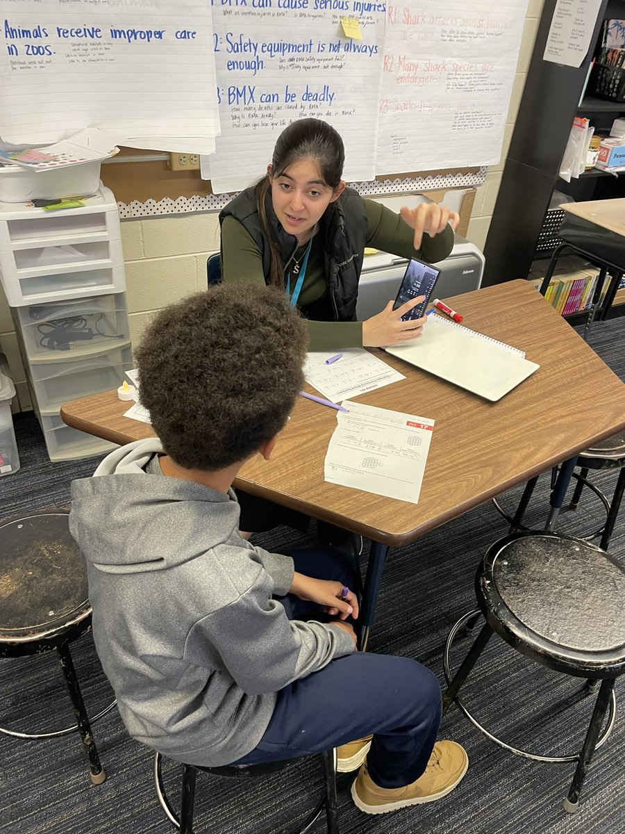 In fifth-grade <a href="/WashingtonSch63/">Washington School</a> Math Small Groups with teacher  leader Mrs. Sagat &amp; student teacher Ms. Khan! Differentiation and personalization to meet student needs! #63success 
@aaronmroberson <a href="/lindsay_sudol/">Lindsay Sudol</a> @kate71181 <a href="/seiseman78/">Samantha Eiseman</a>