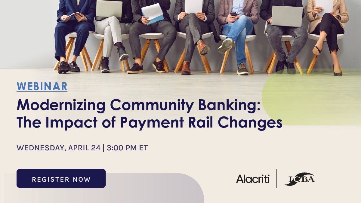 Insight ➡️ Action. During tomorrow's @ICBA-hosted #webinar, Neeraj Gupta will share lessons from #instantpayments go-lives in 2023 and how #communitybanks can prepare for the changes in wire transfers and payment automation in 2025. Register now: hubs.ly/Q02tvwvS0