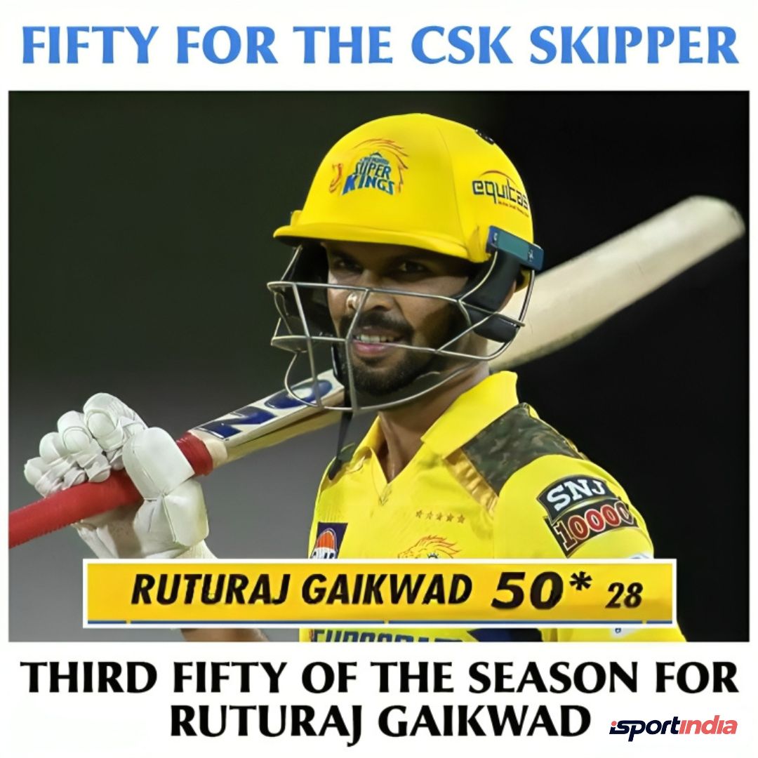 28-Ball fifty for Ruturaj Gaikwad!
Skipper leading from the front.
#ruturajgaikwad #cricketteam #cricketupdate #csk #IPL2024 #isportindia