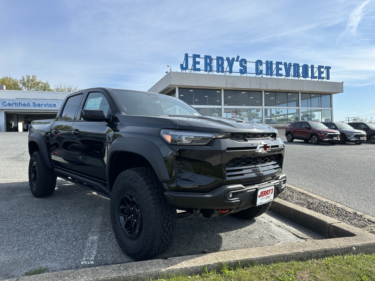 Calling all Colorado adventurers!🏕️
We've got a whole section dedicated to the rugged and ready Chevy Colorado at Jerry's Chevrolet in Baltimore! Come see all the trims and features that will take you wherever you want to go.  
bit.ly/4aJOoJJ #ChevyColorado #Chevrolet