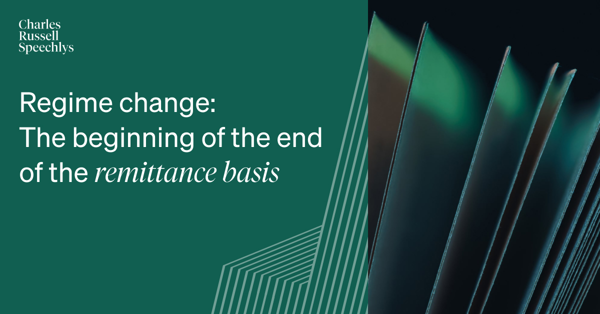 Following the seismic changes to the “non-dom” regime announced last month, we summarise the key changes that are expected to be introduced from April 2025 and provide in depth analysis of the policy details available so far: crs.law/RNWj50RlZno #nondoms #nondomicile #tax