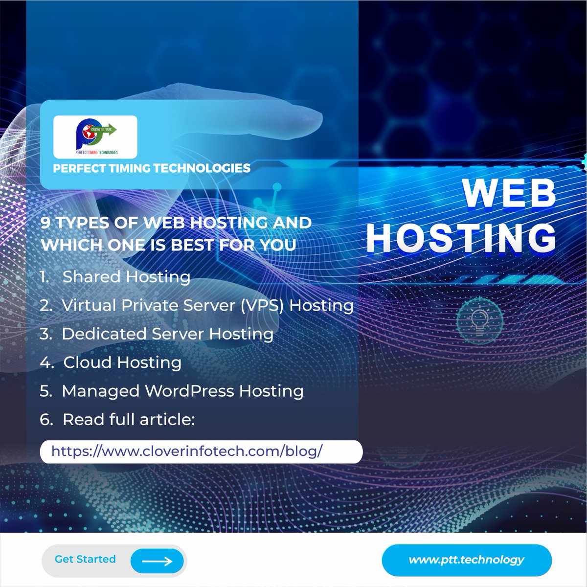 9 Types of Web Hosting and Which One Is Best for You

Read here: hostinger.in/tutorials/type… 

#WebHosting #HostingServices #WebDevelopment #TechnologyGuide #HostingOptions #SharedHosting #VPSHosting #DedicatedHosting #CloudHosting #PerfectTimingTechnologies #PerfectTimingHolding