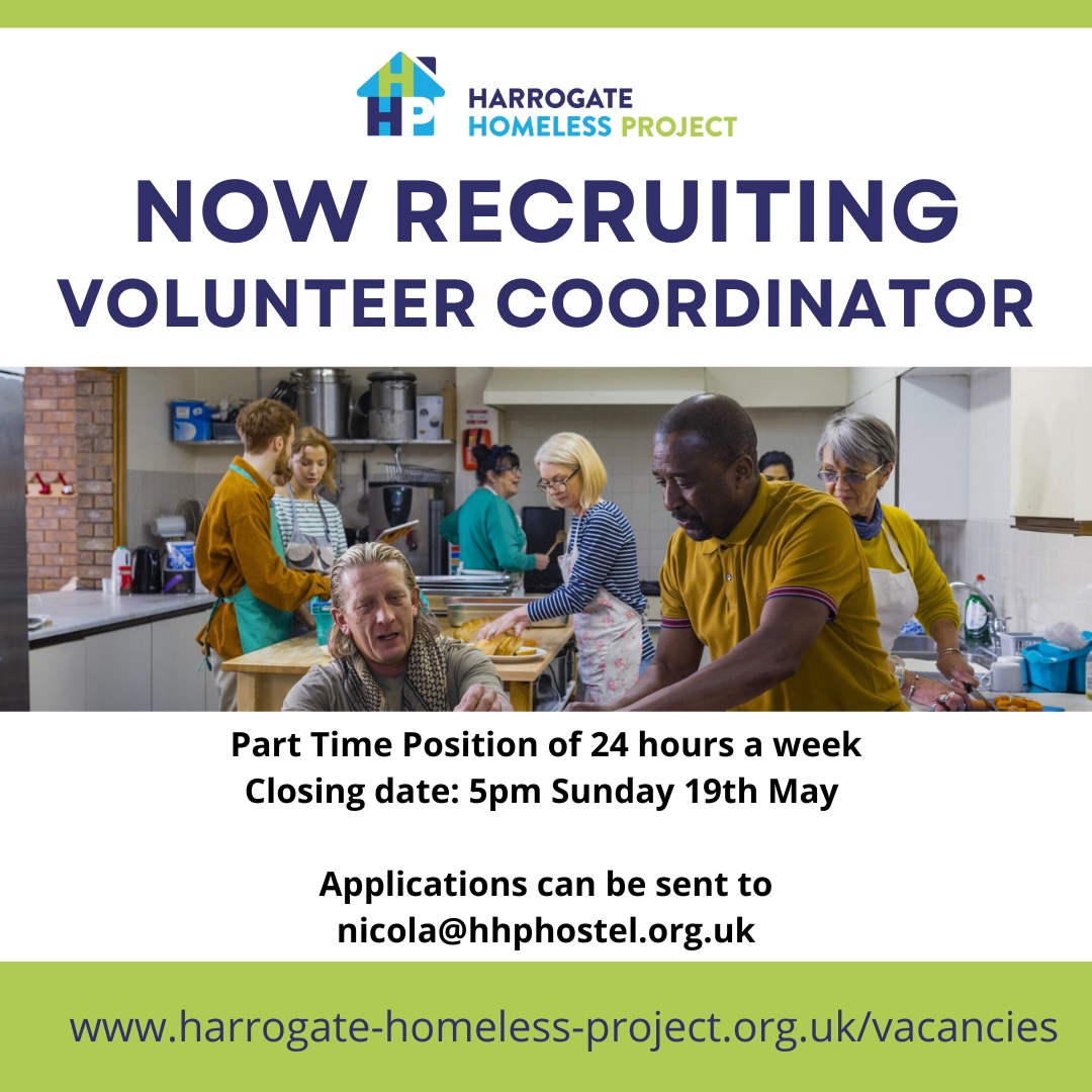 📣 Help make a difference and join our team! We are currently recruiting for a Volunteer Coordinator to join our Fundraising and Marketing team. Follow the link for further details and to apply: harrogate-homeless-project.org.uk/vacancies/volu… #jobposition #volunteercoordinator #harrogatejobs