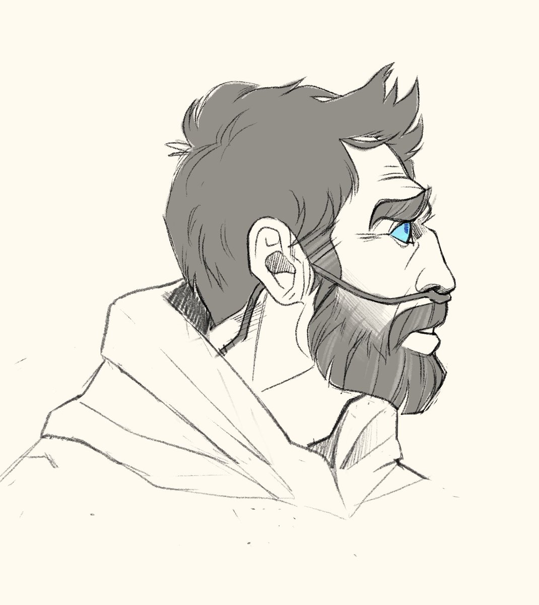 foxgrins's tweet photo. lil sketch of Stilgar to celebrate purchasing Dune II ❤️ 

super hype beast zealot is such a good look on Javier Bardem like HELLO ? 

#dune
#DunePart2 
#stilgar 
#javierbardem
#fanart https://t.co/tYVvxt3EjK