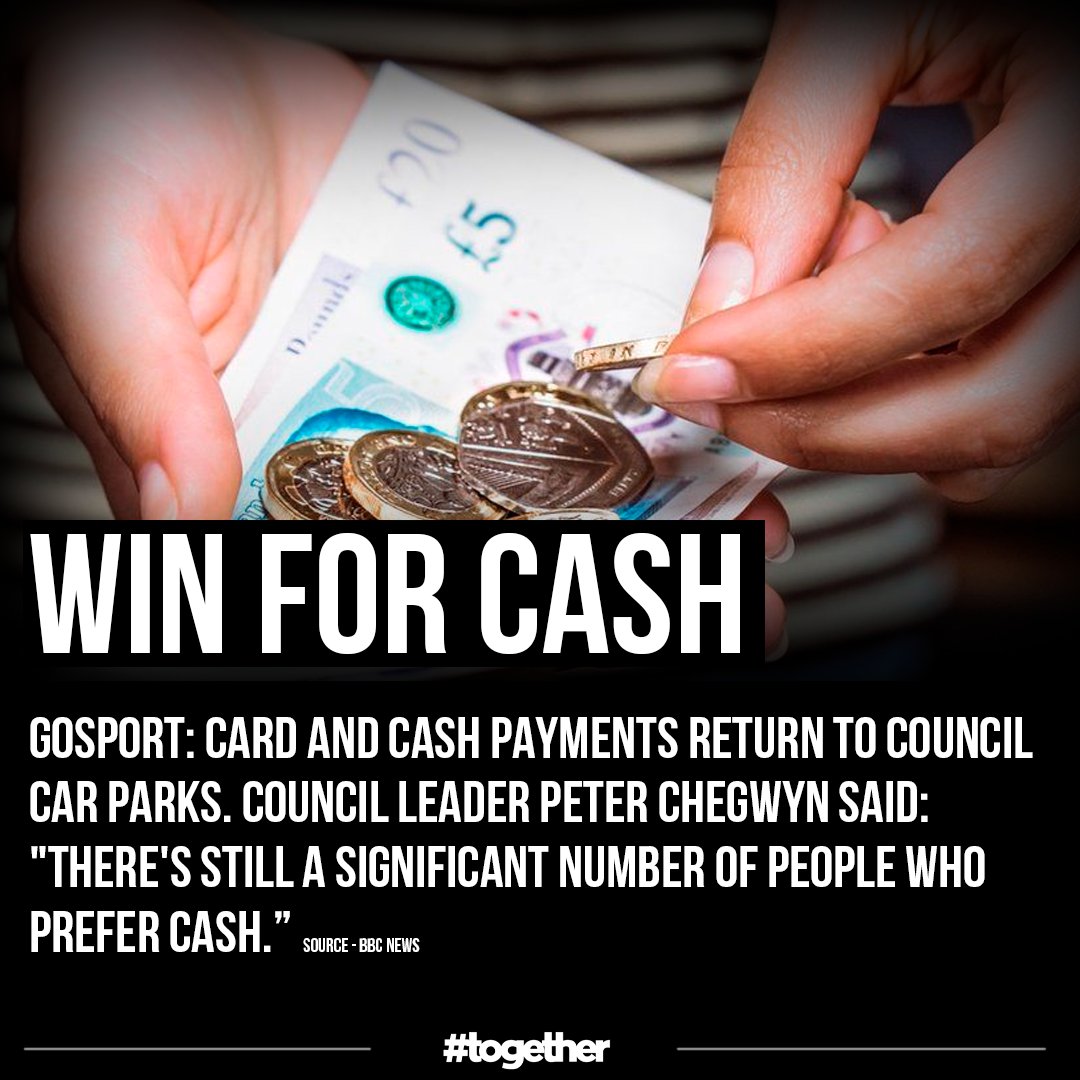WIN: 'Card and cash payments return to Gosport council car parks' Keep making voices heard #together