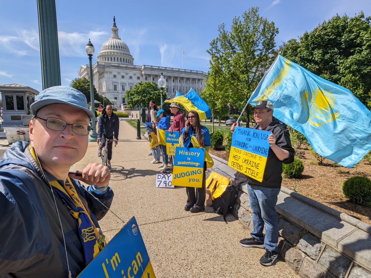 Join us at Constitution Ave NE and Delaware Ave NE by Russell Senate Office Building. The Senate is scheduled to do a procedural vote to advance supplemental military assistance for Ukraine in a few hours. Call your you Senators and tell them to vote yes. 
#PassUkraineAidNow