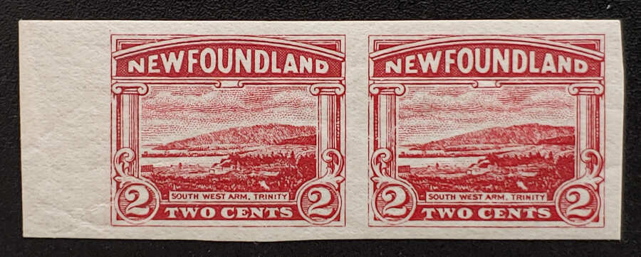 AllNations1949's tweet photo. Newfoundland #132b VF Mint 1923/24 2c Imperf Pair $250 Lot 86 in our auction Saturday 27th April 2024 #2cImperfPair #ImperforatePair #NewfoundlandStamps

https://t.co/W4Awnven82 https://t.co/wchsJJoaSG