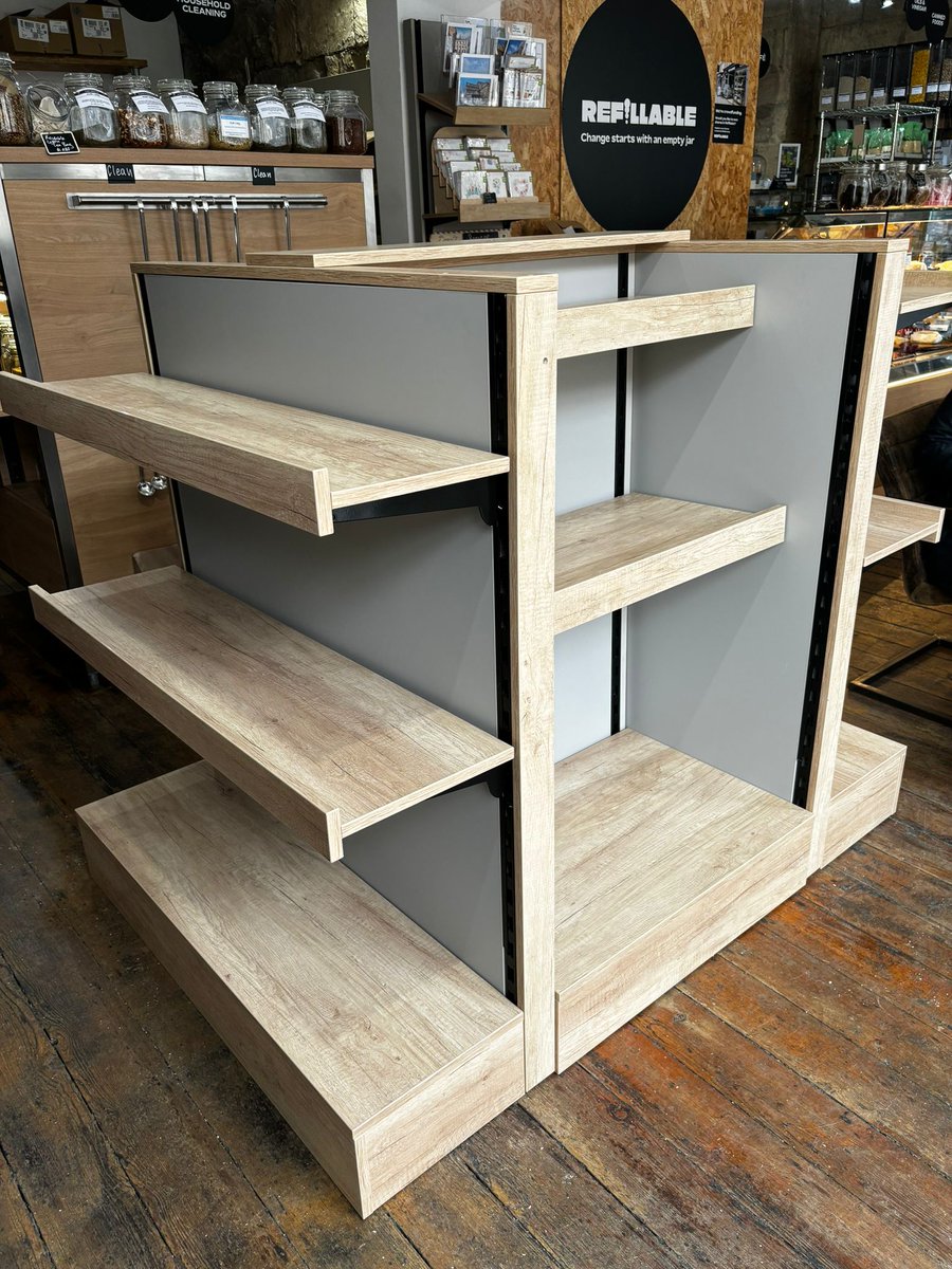 stagecraft_uk's tweet photo. Another bespoke Custom Retail Shelving project completed, installed and looking nice😎 at Re-fillable! View our webpage dedicated to custom retail shelving https://t.co/pCGZNO4myP Retail Shelving Design, Manufacture and installation
Contact us to discuss your needs 01686 629 096 https://t.co/6XO7qLQCzE