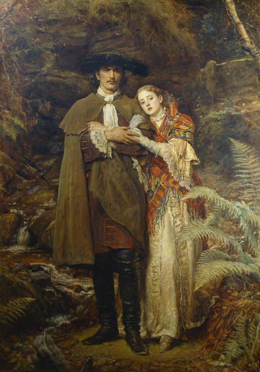 The Bride of Lammermoor, by English painter John Everett Millais (1878). Bristol Museum & Art Gallery.