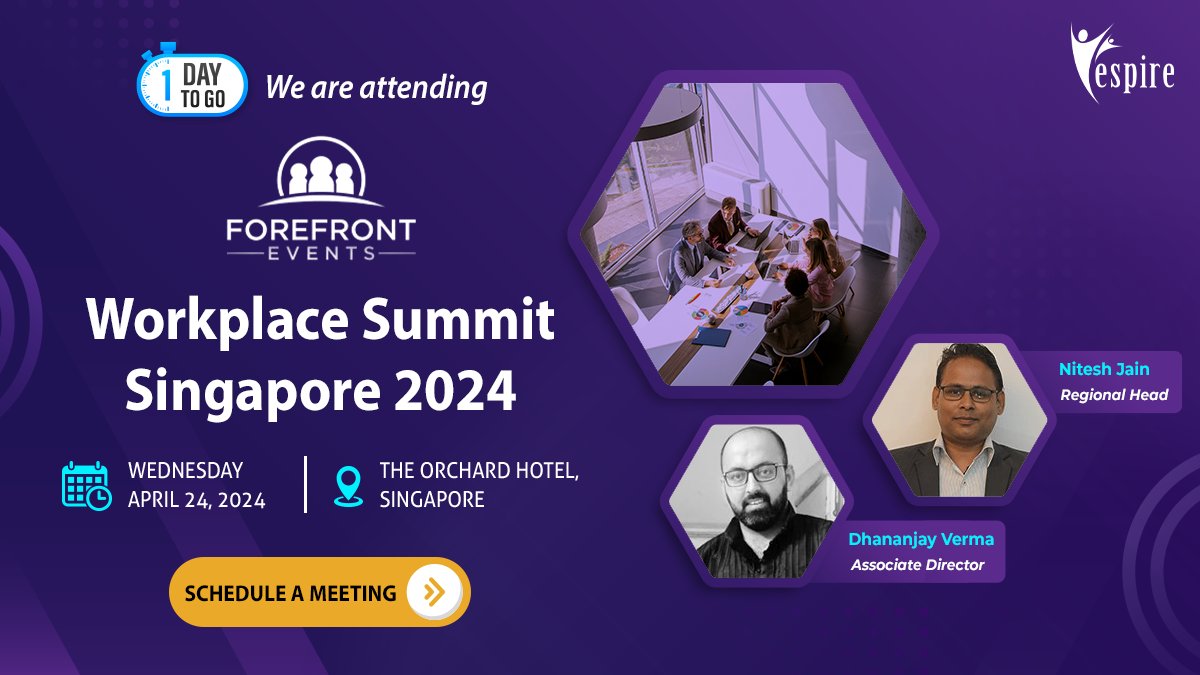 Meet us at the Workplace Summit #Singapore 2024 tomorrow, and discover how our tailored #DigitalWorkplace solutions can transform your organization into a high-performing workplace, nurturing a hub of productivity and innovation.>> bit.ly/2YAZkVE