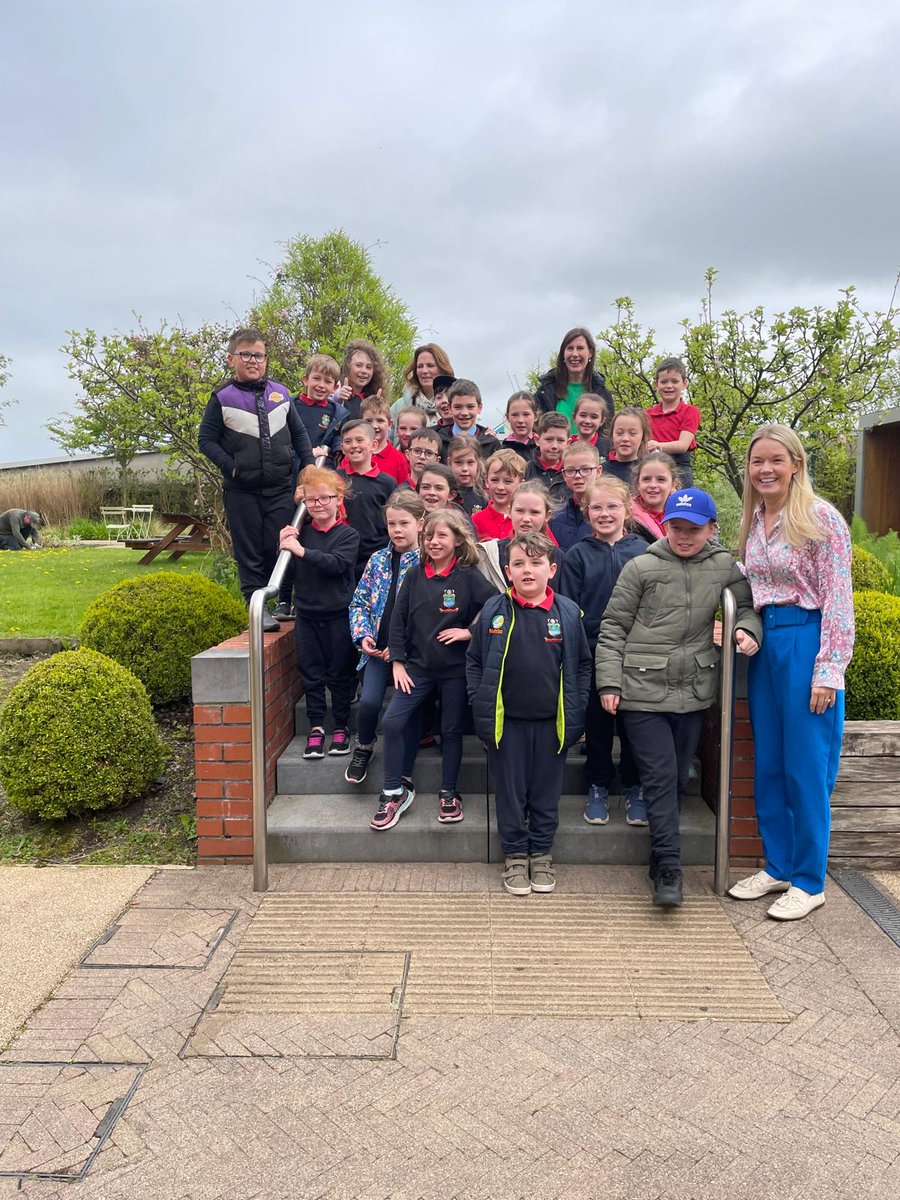 Today we welcomed the 1st & 2nd class from Gaelscoil na gCeithre Maol. The children were given a tour of the garden, they then watched a film about Jackie Clarke & then toured the house, exploring, examining and answering questions in relation to the primary source material.