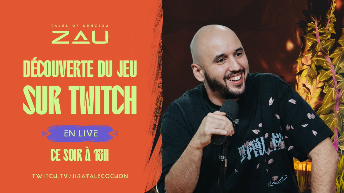 Aujourd'hui je pars découvrir @ZauTheGame la création originale @EAFrance 🤯🔥 Je lance le live tranquillou et on se la donne à 18h pour la découverte ✌🏼 twitch.tv/jirayalecochon #ZauTheGame #publicité