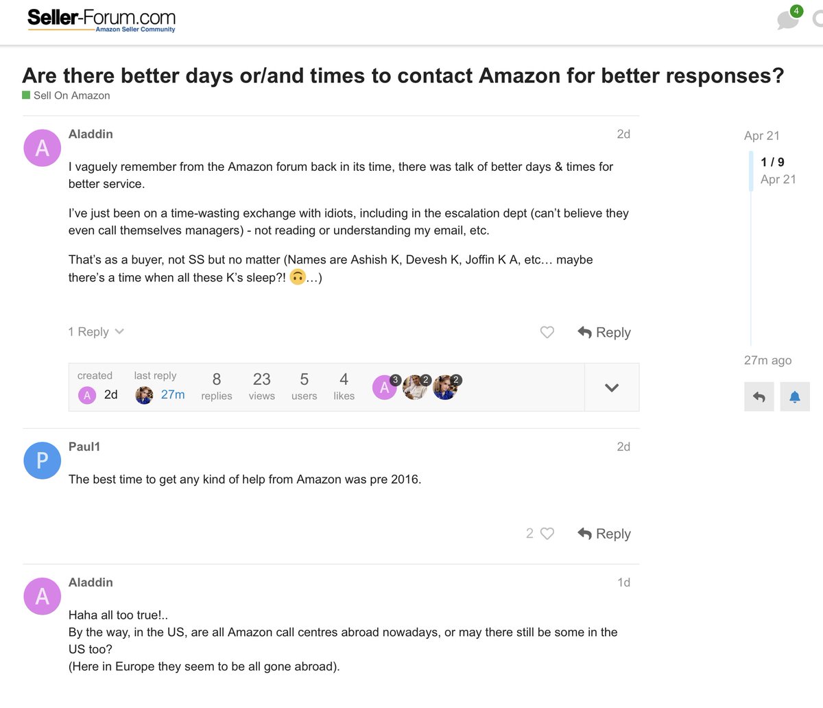 SellerForum tweet media