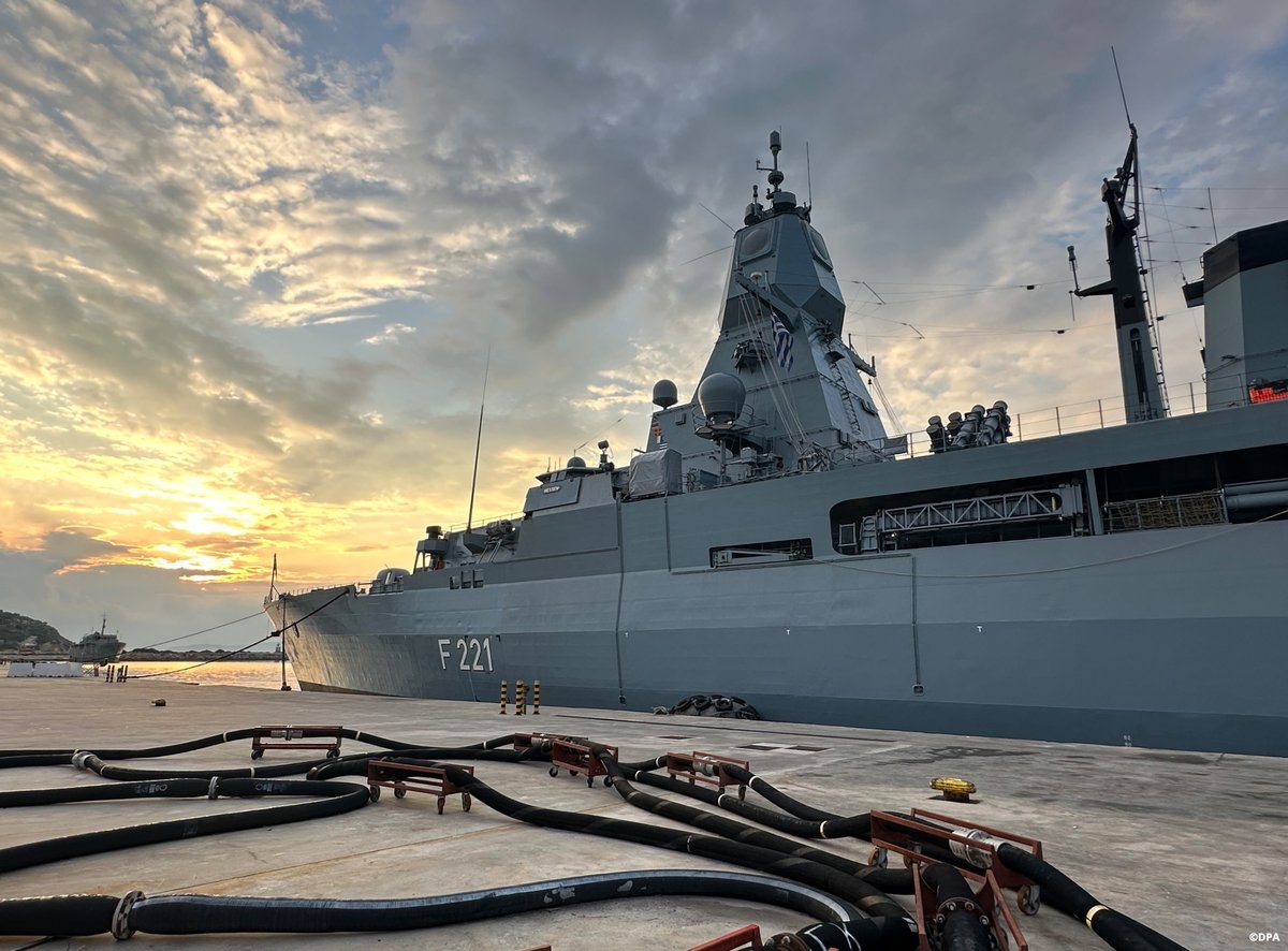 German frigate Hessen completed its 58-day Red Sea mission protecting civilian ships from Houthi attacks, part of a EU operation. 'Germany and its partners will not stand idly by while Houthi militias carry out attacks that violate international law,' said Minister Pistorius.