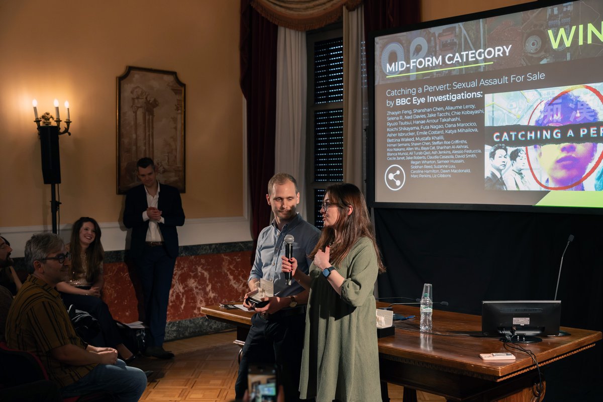 1/2 Last week, we announced the winners of the inaugural CIR Open Source Film Awards at #ijf24. Congratulations again to @Francetele @RevelateursFTV @BBC @washingtonpost and @airwars for winning their respective CIR “GOAT” [Greatest Of All Time] 2024 award!