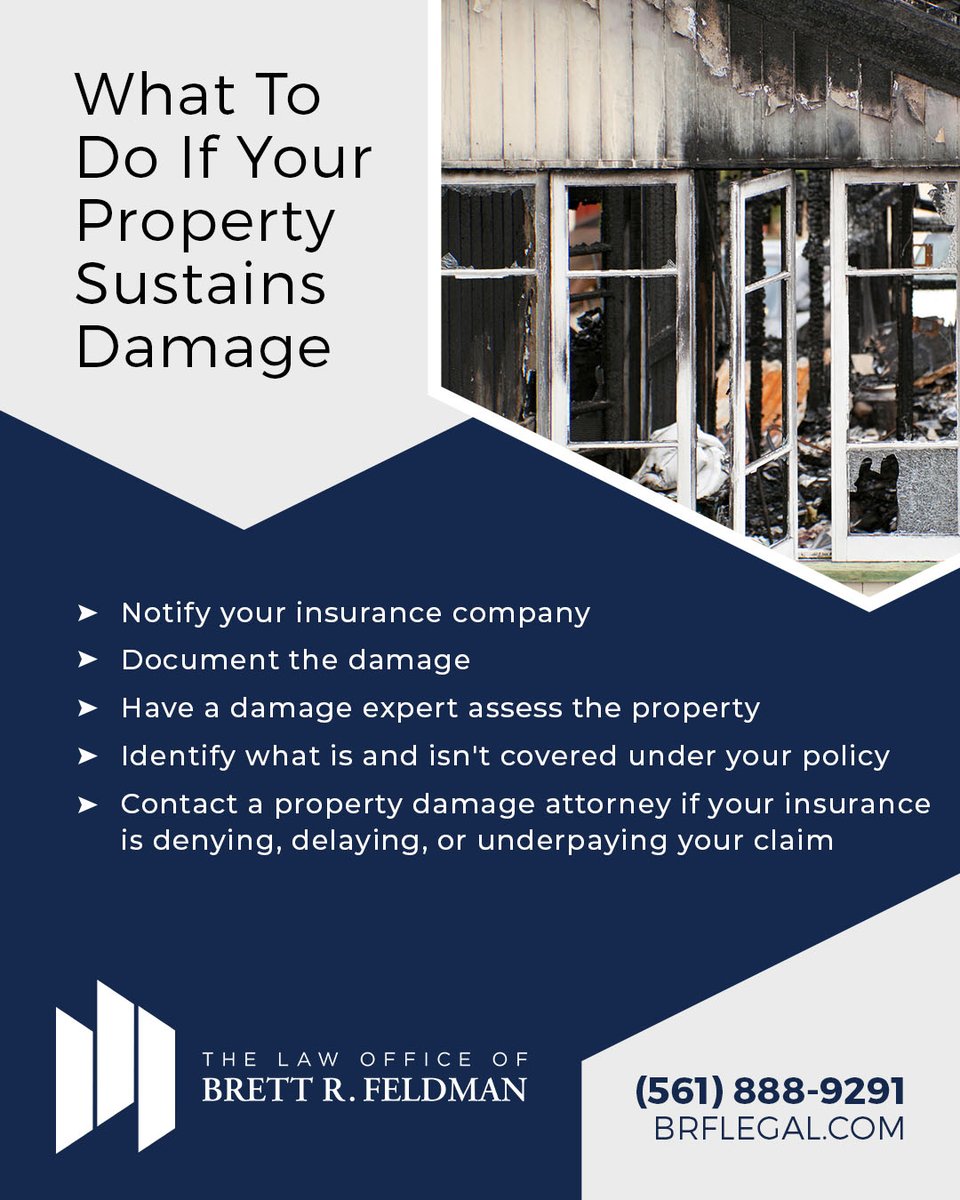 Navigating property damage claims can be overwhelming. Our dedicated team is here to provide you with expert guidance and support through the process!

Reach out to The Law Office of Brett R. Feldman and let us help you secure the compensation you deserve. 

#propertydamage