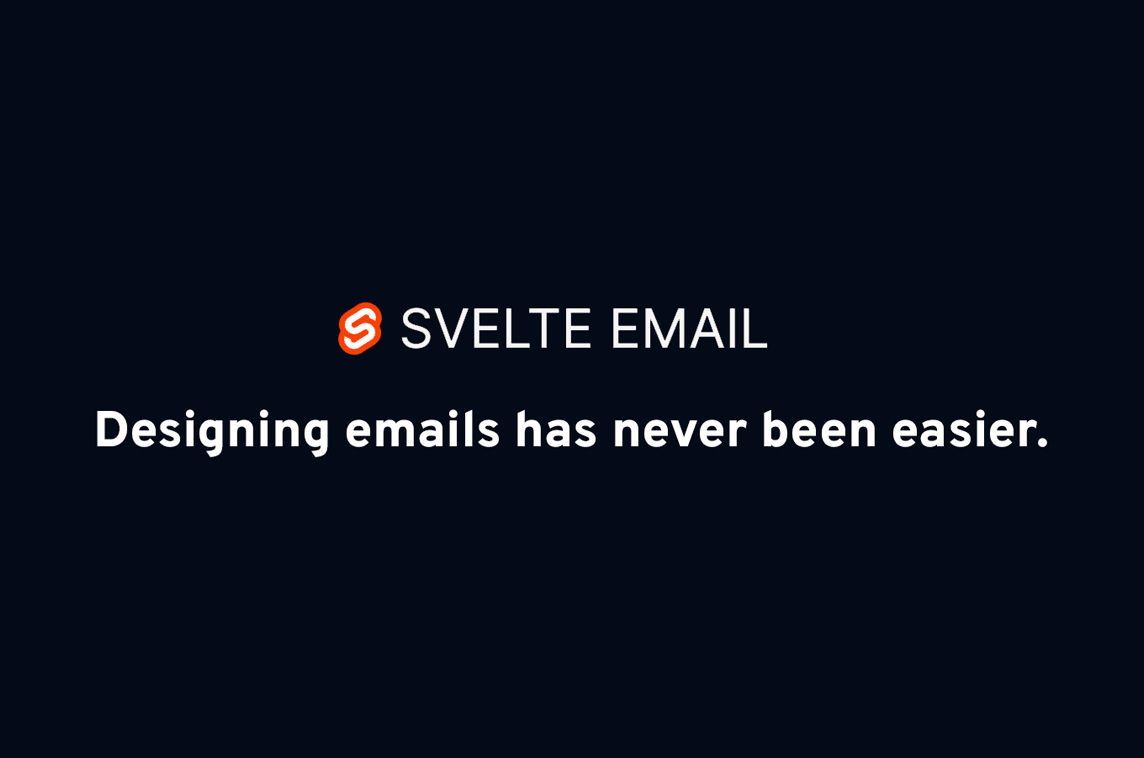 Svelte Email is a library by @carstenlebek1 to build & design emails with Svelte ✉️ - madewithsvelte.com/svelte-email