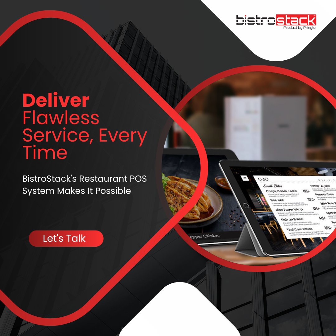 Experience flawless service with BistroStack's Restaurant POS System! Streamline operations for seamless order management and payment processing. 

bit.ly/3QlyQla

#RestaurantManagement #BistroStack #RestaurantMarketing #RestaurantPOS