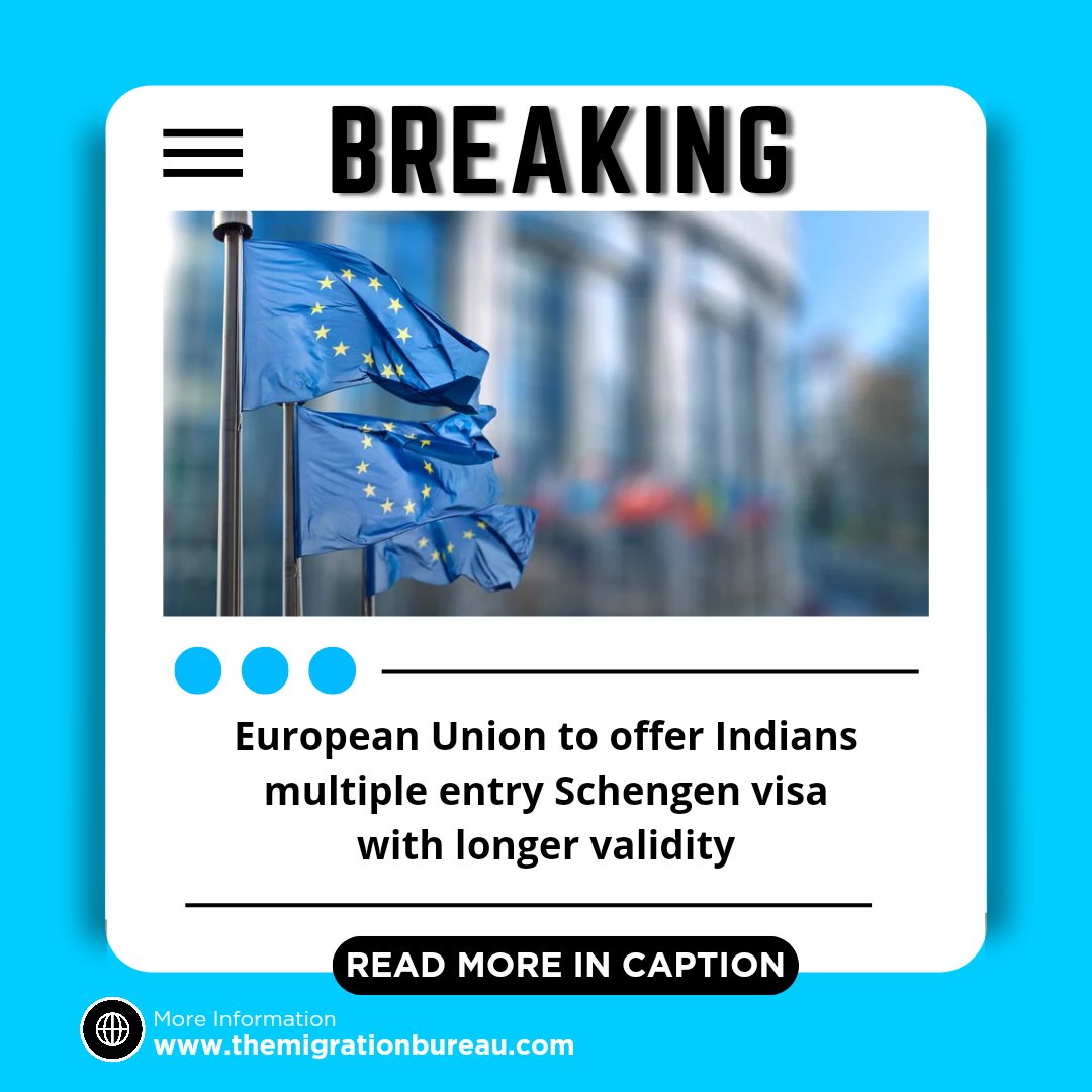 🌟 Breaking News Alert! 🌟 The European Union has just unveiled a game-changing visa system tailor-made for Indian travellers. 🔓 But what does this mean for you? 
Read ➡️ instagram.com/p/C6G3i9qxyEa/…

 #SchengenVisa #TravelUpdates #EUIndiaRelations #ExploreEurope #IndianTravellers