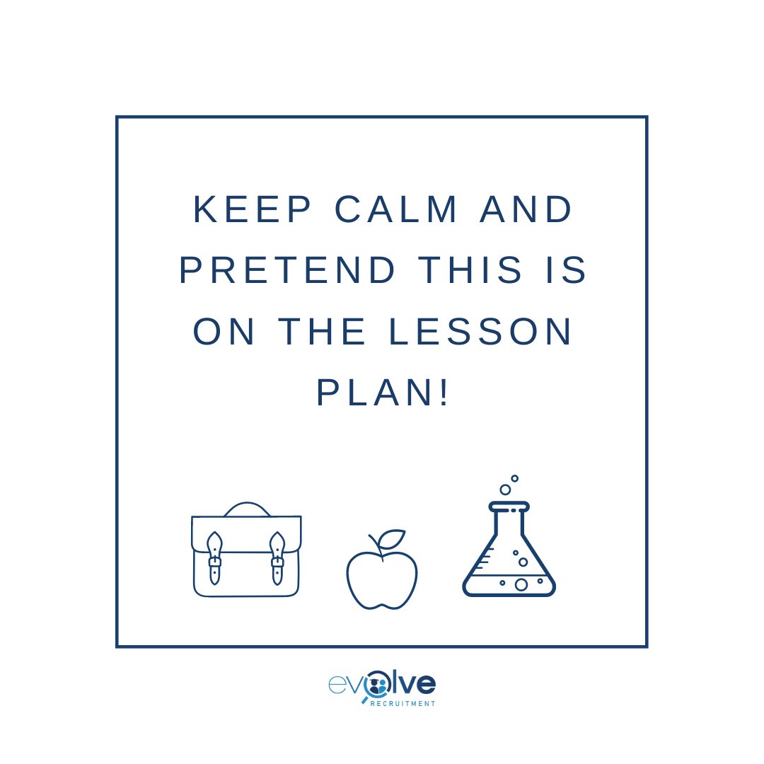 It's on the lesson plan!

#TeachingCareers #QuoteOfTheDay #EvolveRecruitment