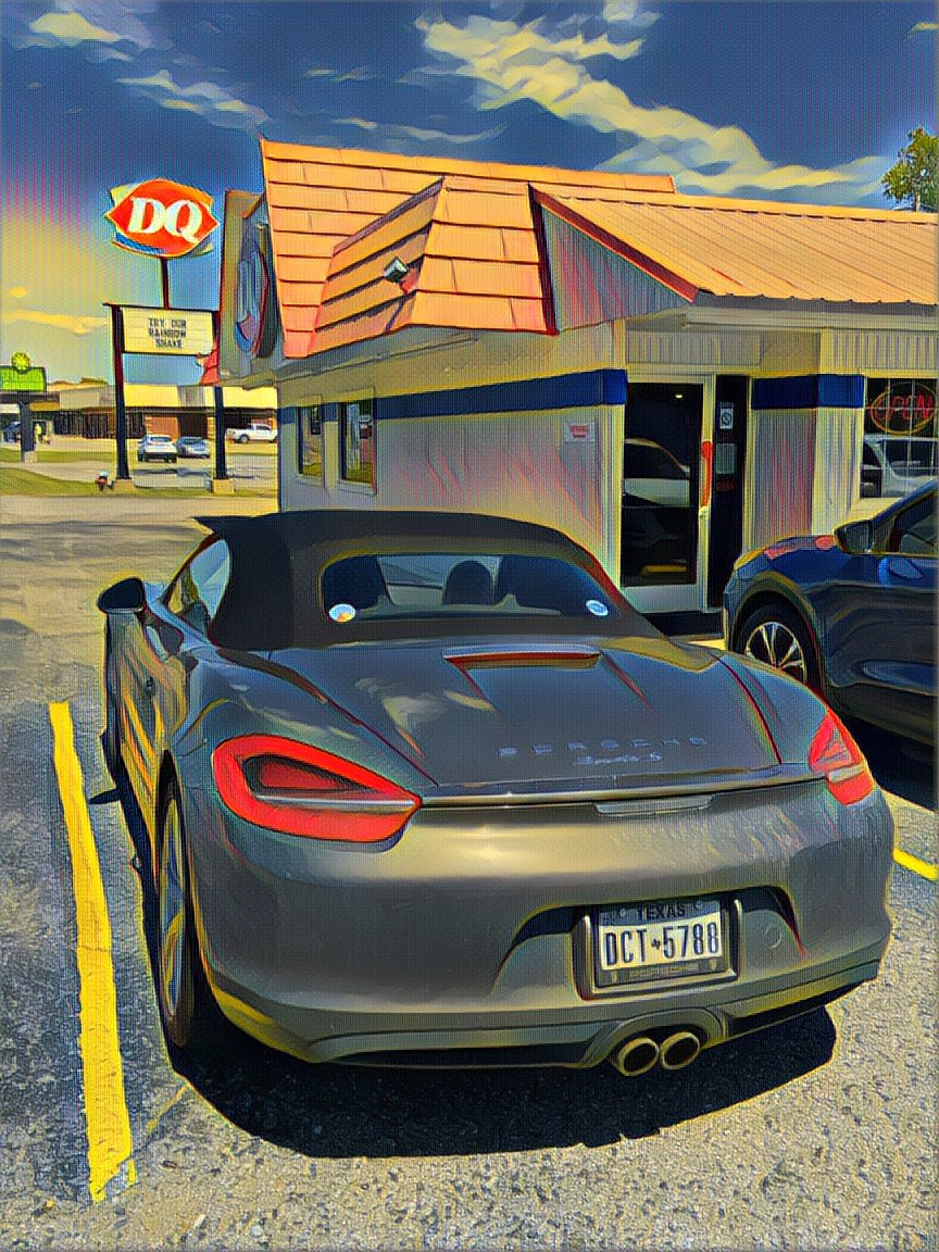 DQ - always a roadtrip stop 👀 .::. #porsche #981boxster #boxster #boxsters #agategrey #roadtrip #magicroads #route66 #getoutanddrive #drivetastefully #noboringcars #neverstopdriving #funwithcars #tmgps #drivingwhileawesome #roadtrips #anniversary #dq #dairyqueen @DairyQueen