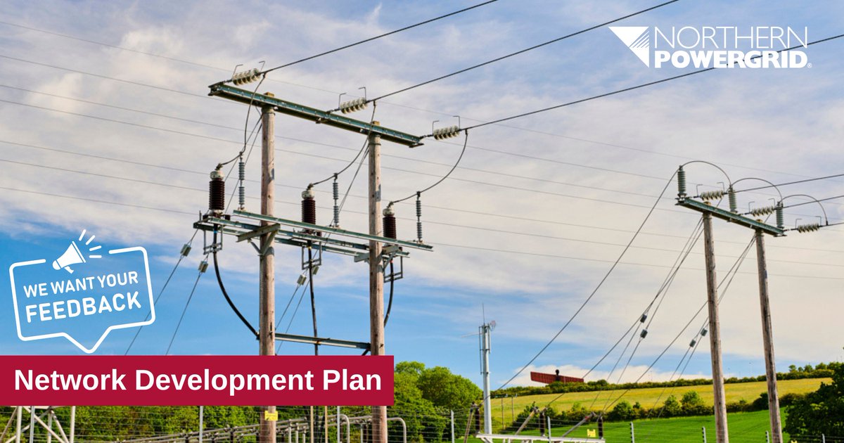 ⚡💡 Our NDP provides intelligence on our future #electricity network investment, planned interventions and where we're looking to procure #FlexibilityServices. Read the NDP, ow.ly/Flv550Rm6BL and provide feedback ow.ly/K1S050Rm6Ku by 25 April.