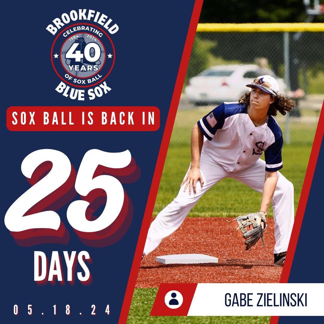 BlueSoxWI's tweet photo. @BlueSoxWI is back in 25 DAYS! 🧦⚾️
#Baseball #SoxBall #LakesBall #40YearsOfSoxBall #BaseballIsComing #TheCountdownIsOn https://t.co/ApPTVKKW9d