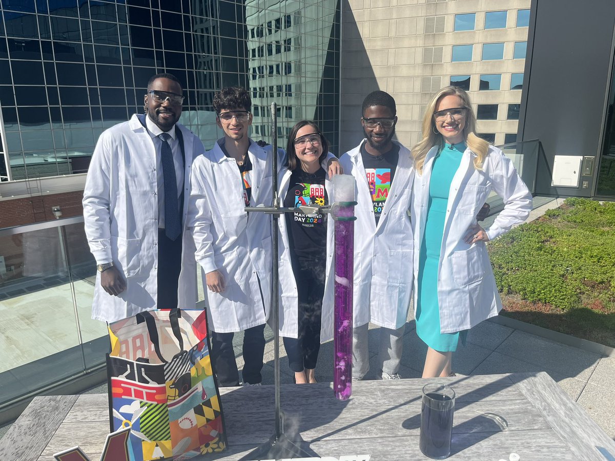 Science experiments on the sky deck this morning! #GoodDayDC 🧪👩🏼‍🔬🥼

Great having @UofMaryland on to talk about Maryland Day and the free all day events on April 27th in College Park! @stephengraddick