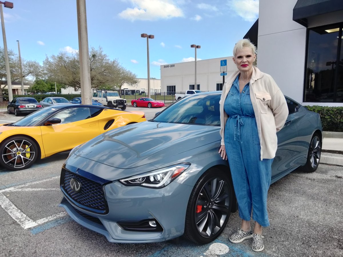 The beautiful Infinity Q60 Red Sport coupe has found a new home with Stephanie Higbee of Yulee Florida. Thank you for choosing World Imports for your new sports car. Come see Jimmy Johnson from World Imports for your next high-performance vehicle like Stephanie did.