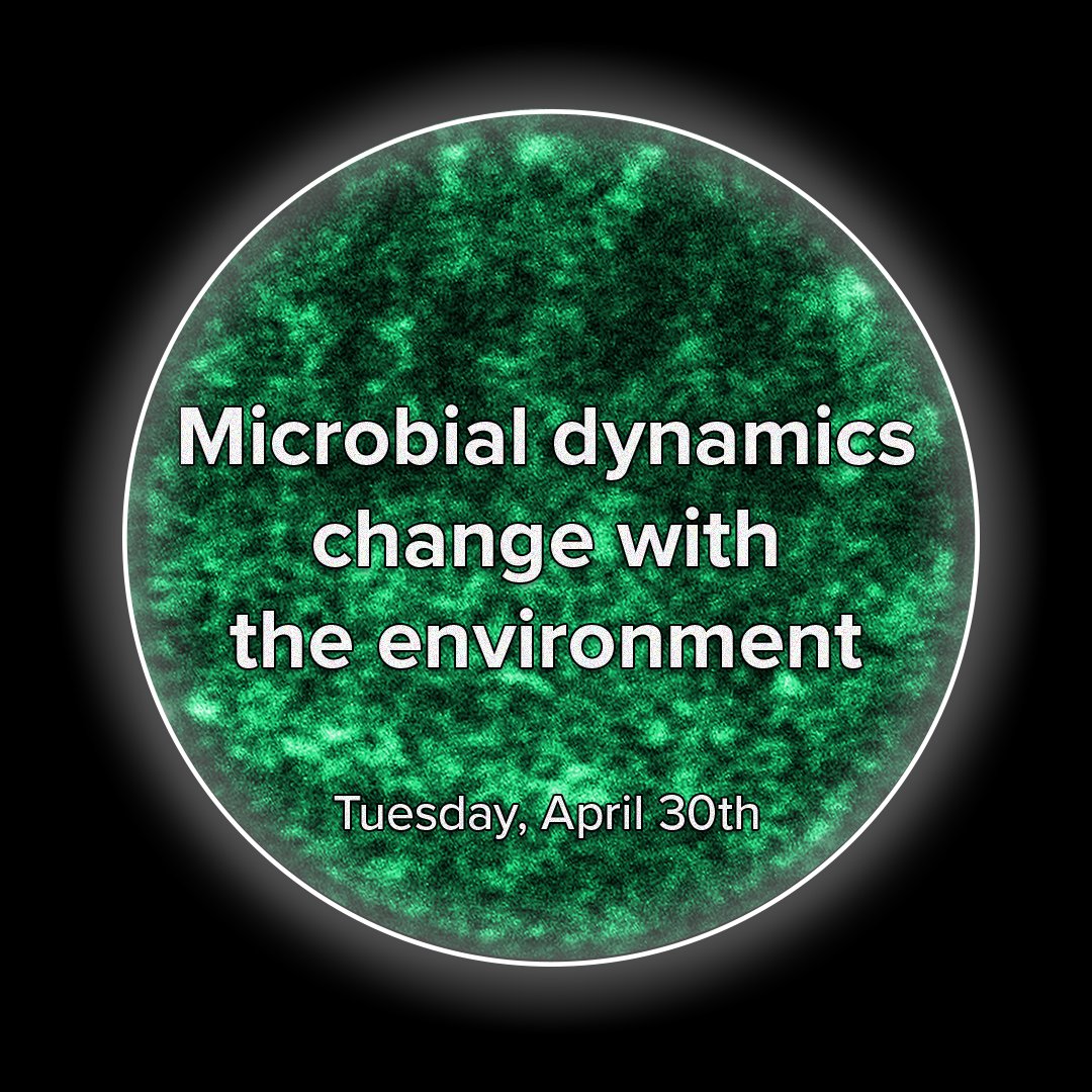 How microbial dynamics change with the environment will be discussed on the second day of the Ecological Dynamics of Microbial Communities: new approaches workshop on Tuesday, April 30th

#newmath @SimonsFdn @NSF