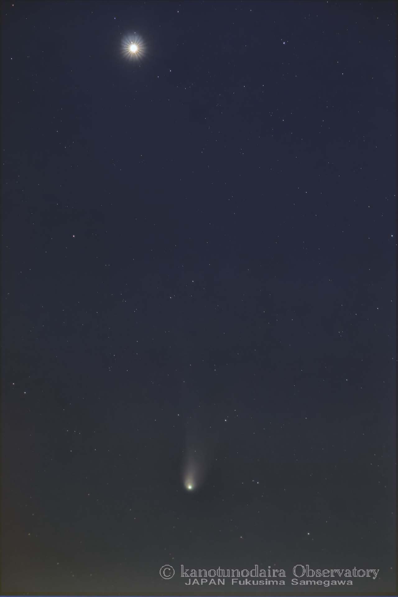 彗星(12P)・木星・天王星の会合。: 鹿角平天文台通信 彗星(12P)・木星・天王星の会合。: 鹿角平天文台通信