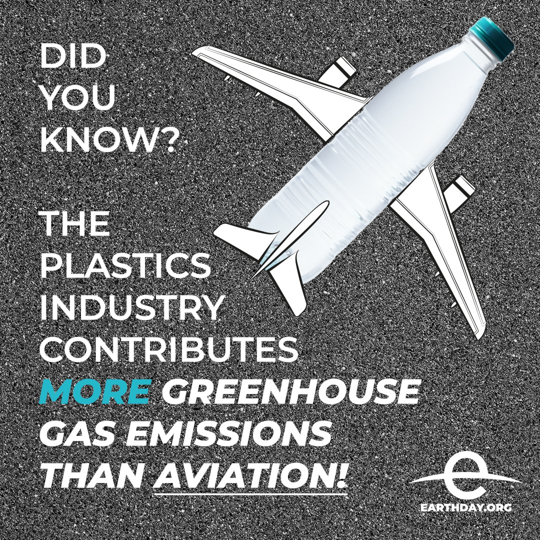 Plastic's dark side: worse for climate than planes! ✈️ It fuels extreme weather & air turbulence. Time to #EndPlasticPollution! Director Aidan Charron tackles solutions LIVE with @NextGenAmerica today at 12pm EST! #ClimateAction #PlanetvsPlastics #EarthDay